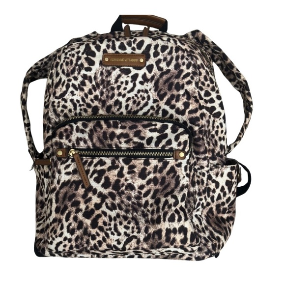 Adrienne Vittadini Animal Print Backpack - Picture 1 of 6